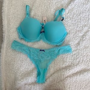 Dream Angels Lined Demi with matching thong